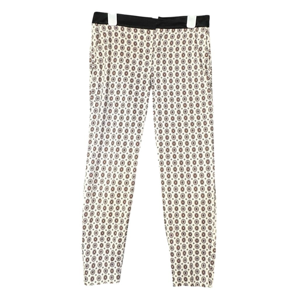 Zara Black and White‎ Paisley Women's Cigarette Pants
